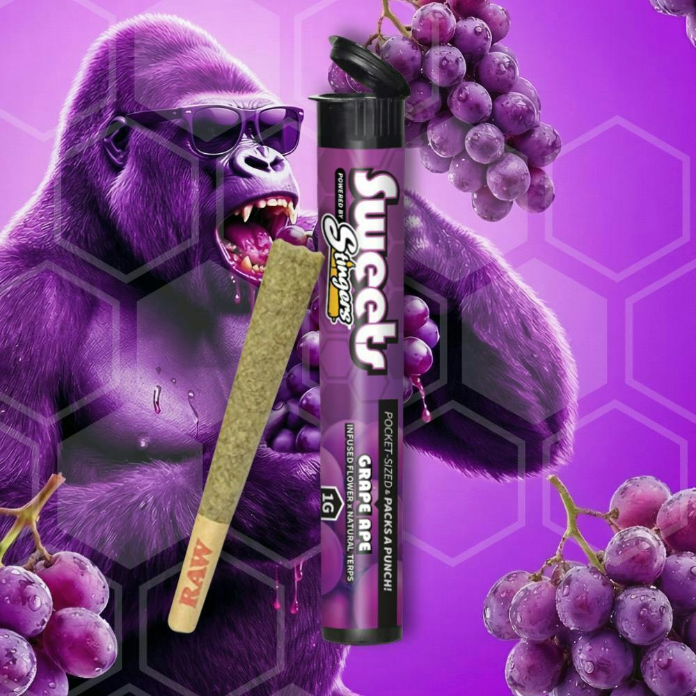 Grape Ape (I) Liquid Diamonds Infused Preroll (1g) at Ideal Craft Cannabis