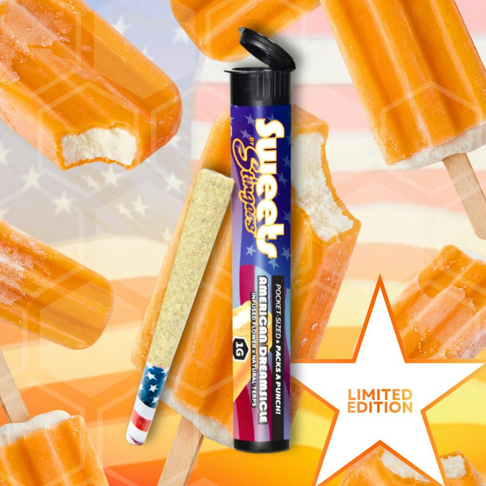 American Dreamsicle (H) Infused Preroll (1g) at Ideal Craft Cannabis