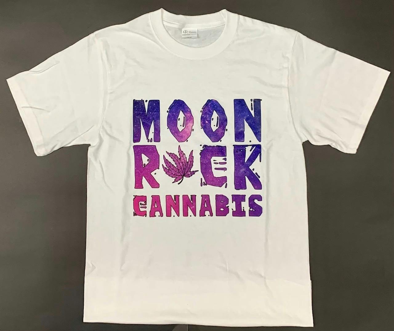 Moonrock Cannabis T-Shirt - White - Medium