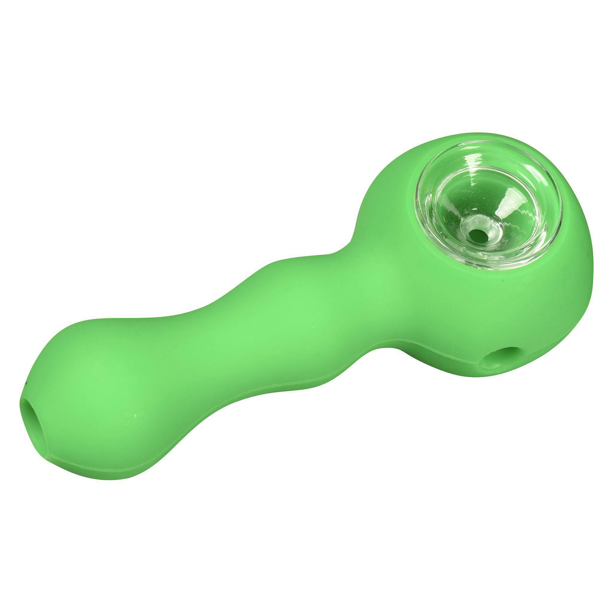 DabWare-Silicone Classic Style Pipe with Lid-Green