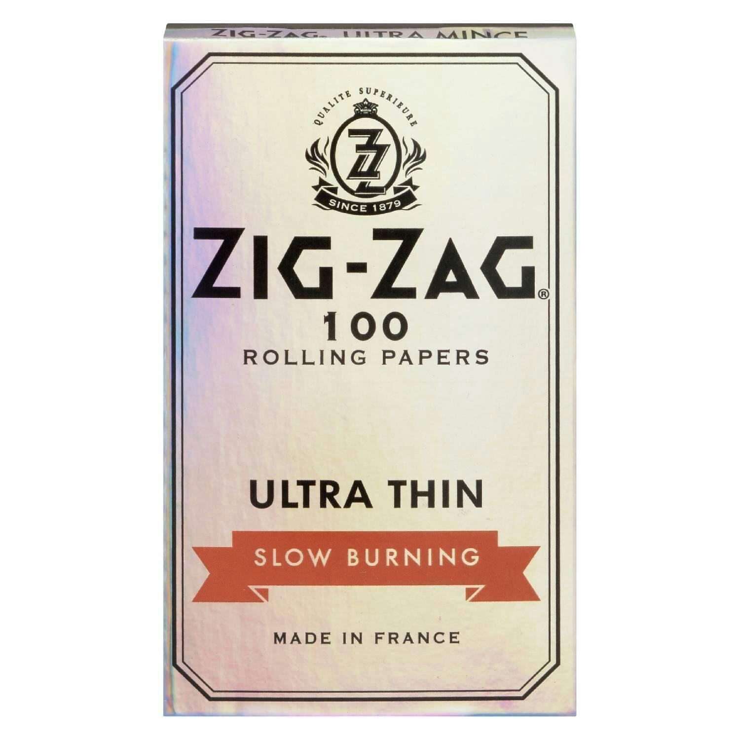 Zig Zag-Slow Burning Ultra Thin Rolling Papers-Silver