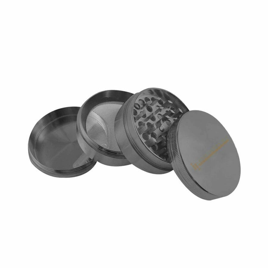 Infyniti - 2.5" 4-Piece Zinc Pollinator Grinder - Silver