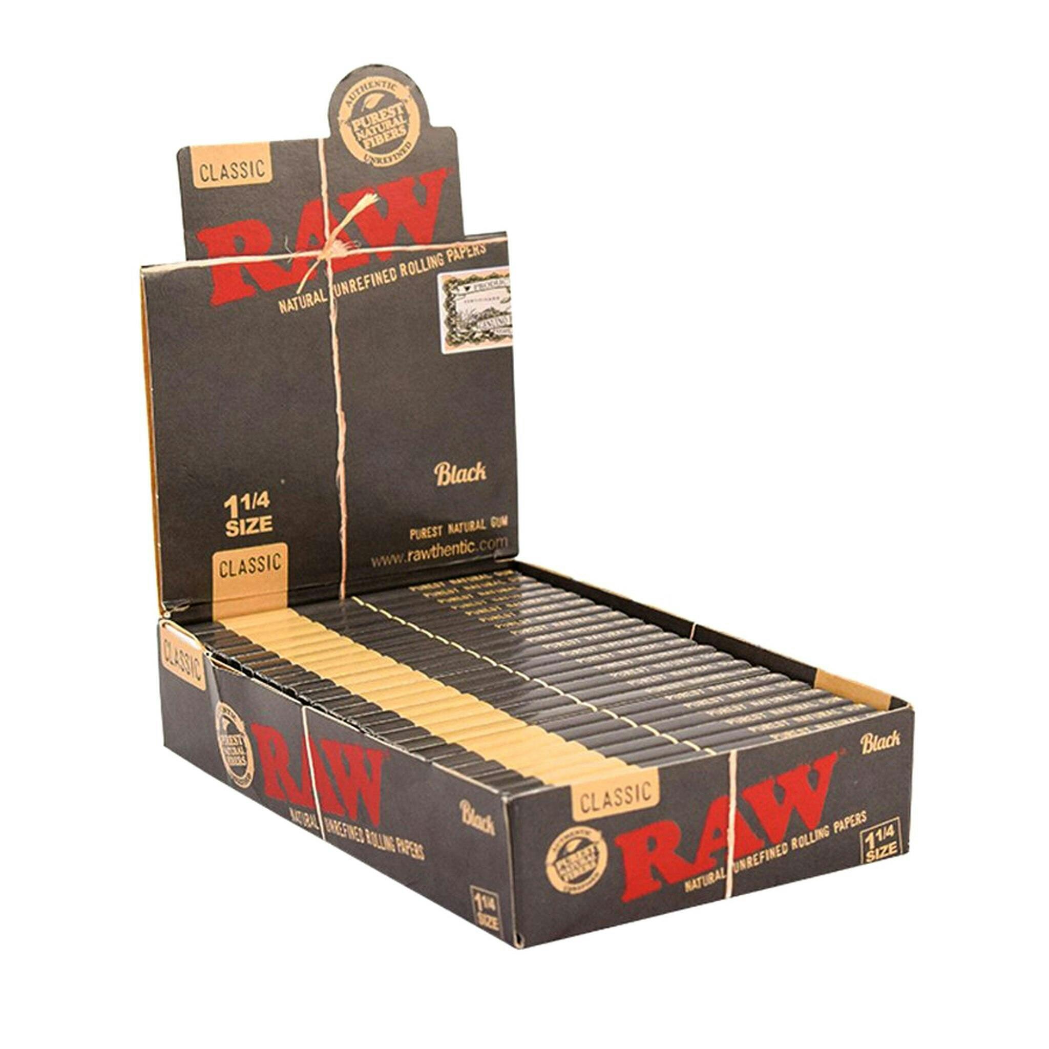 Raw - Black Extra Fine Unbleached 1.25"