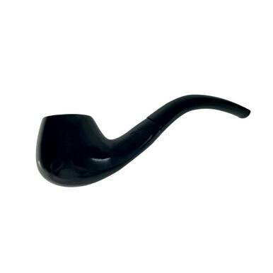 5.5" Bent Ebony Pipe by Shire Pipe
