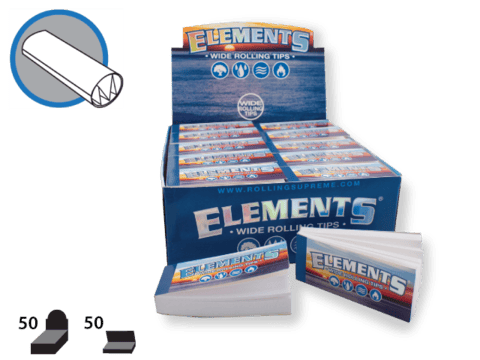 Elements - Premium rolling Tips - 50/pack