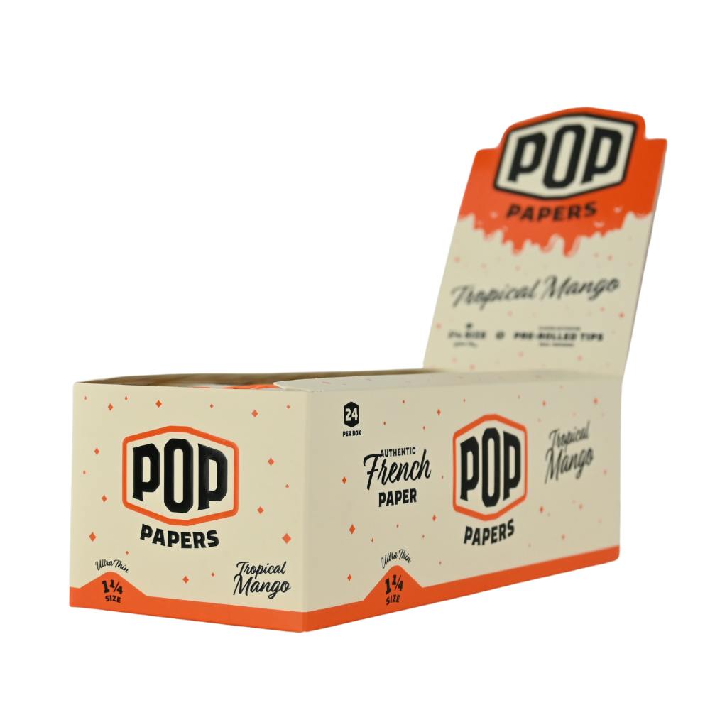 Pop Paper 1 1-4 Ultra Thin Paper and Flavoured Tips - Tropical Mango