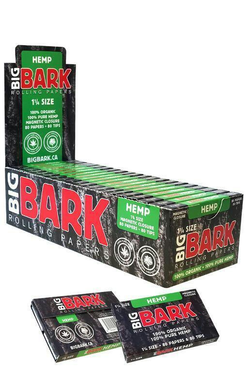 BIGBARK - Rolling Papers 100% Pure Hemp - Green