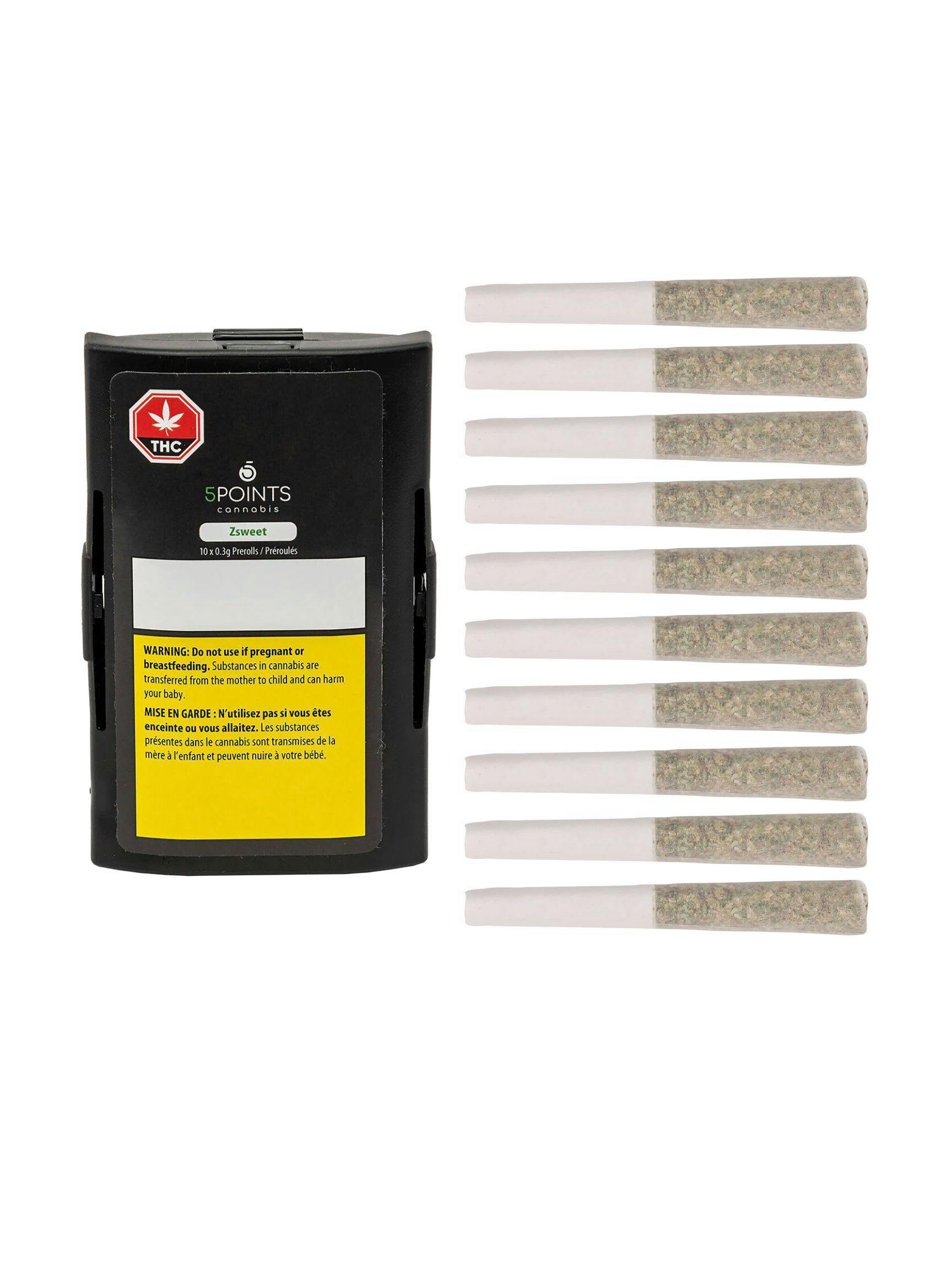 5 Points Cannabis - Zsweet Pre-Roll - 10x0.3g