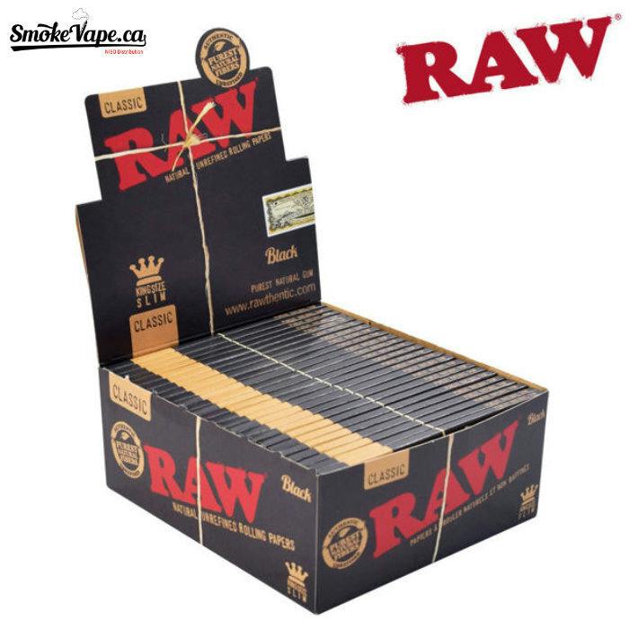 Raw Black Organic Hemp King Size Slim Rolling Paper