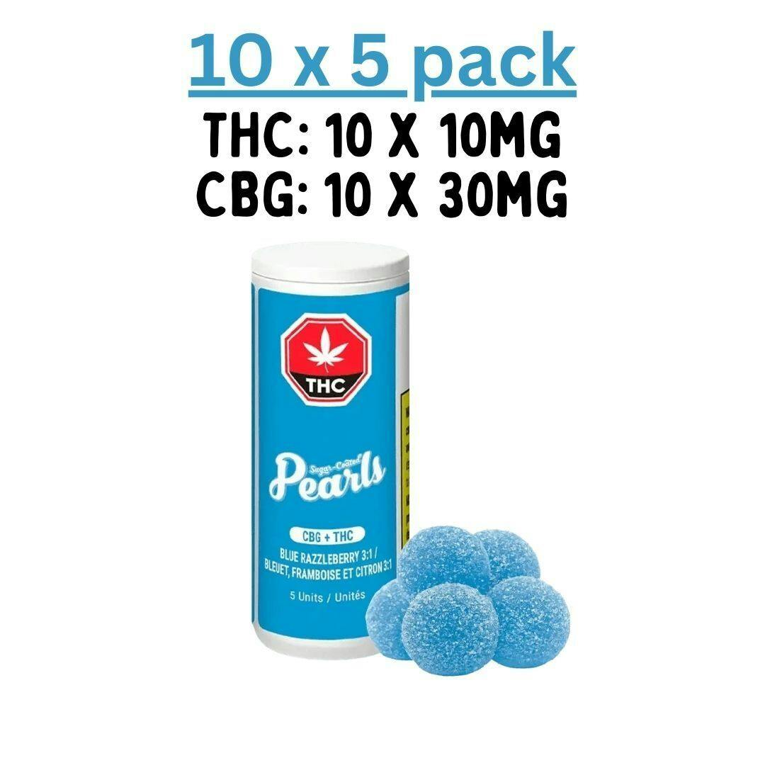 Pearls by Grön - Blue Razzleberry 3:1 CBG/THC - 10x5 Pack