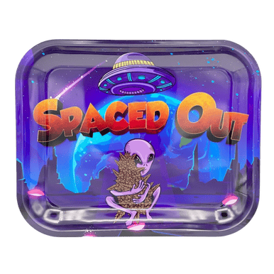 Spaced Out OG Metal Rolling Tray - Large