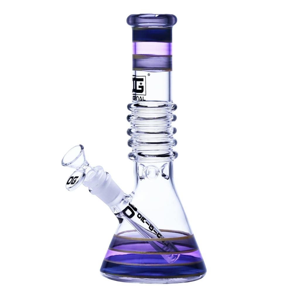 10" OG Original Rainbow Ring Beaker Bong D