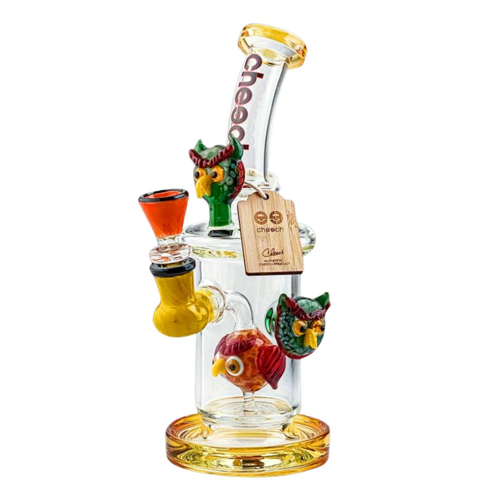 Owl Bong - 10" - Yellow