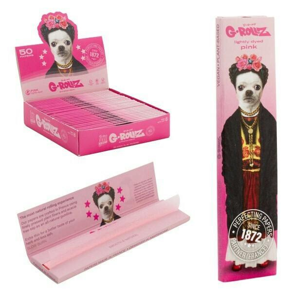 Rolling Papers - King Size Slim - Pets Rock 'Mexico' - Pink