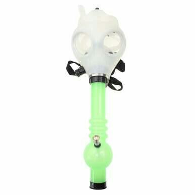Gas Mask & Acrylic Pipe - Glow in the Dark