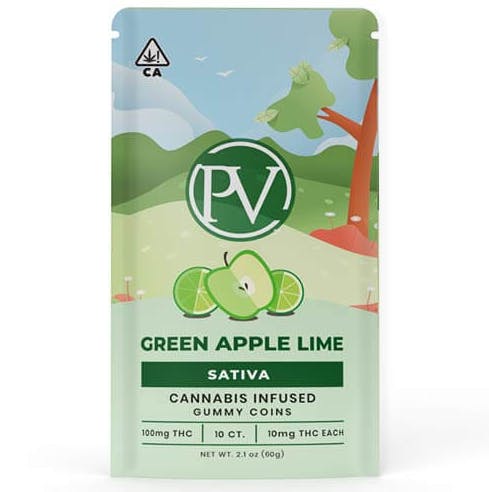 Platinum Fruit Chews — Green Apple Lime