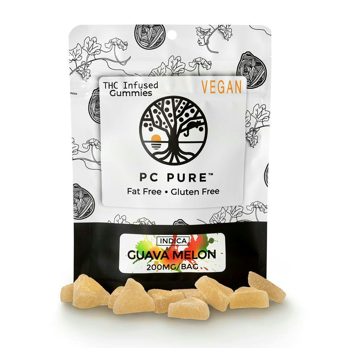 PC Pure | Guava Melon | 200mg | Gummies