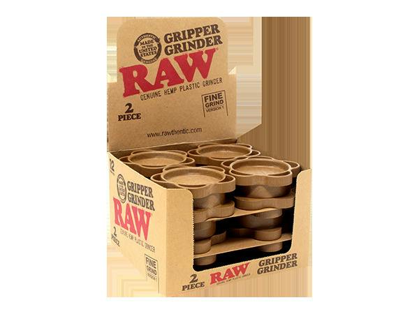 Raw | Gripper Grinder | 2 Piece Hemp Plastic Grinder
