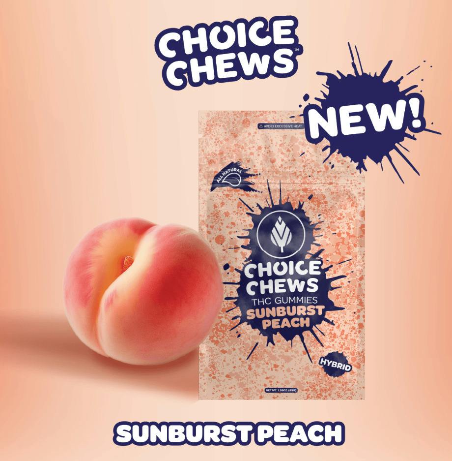 Choice | Sunburst Peach | 200mg | Gummies