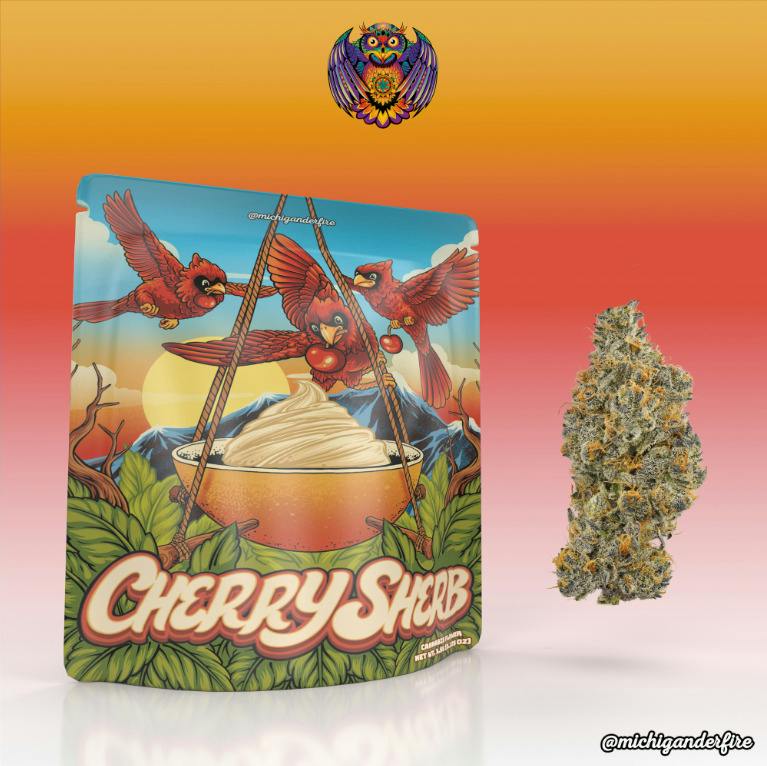Michigander Fire | Cherry Sherb | 3.5g | Pre-Pack Flower