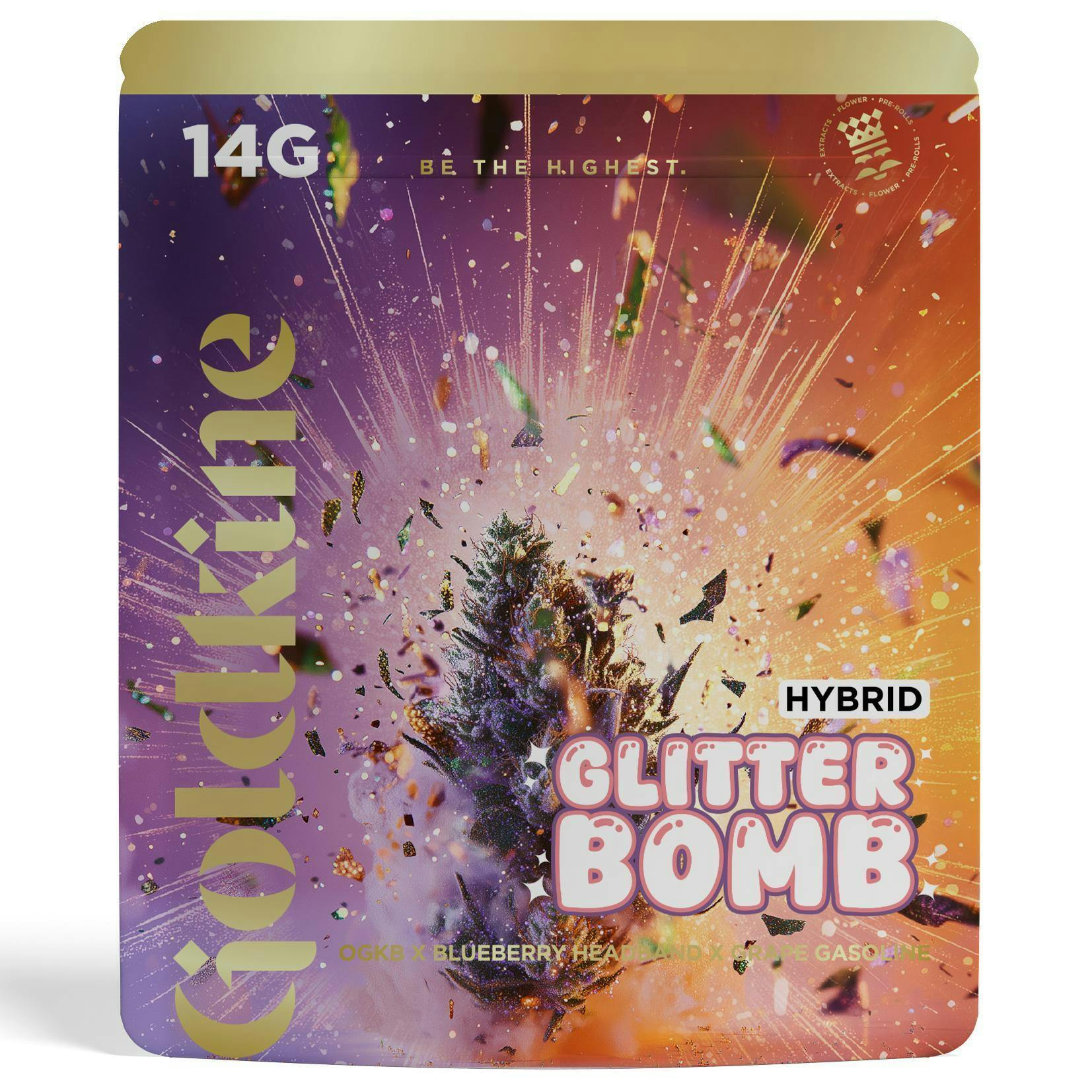 Goldkine | Glitter Bomb (Smalls) | 14g | Pre-Pack Flower