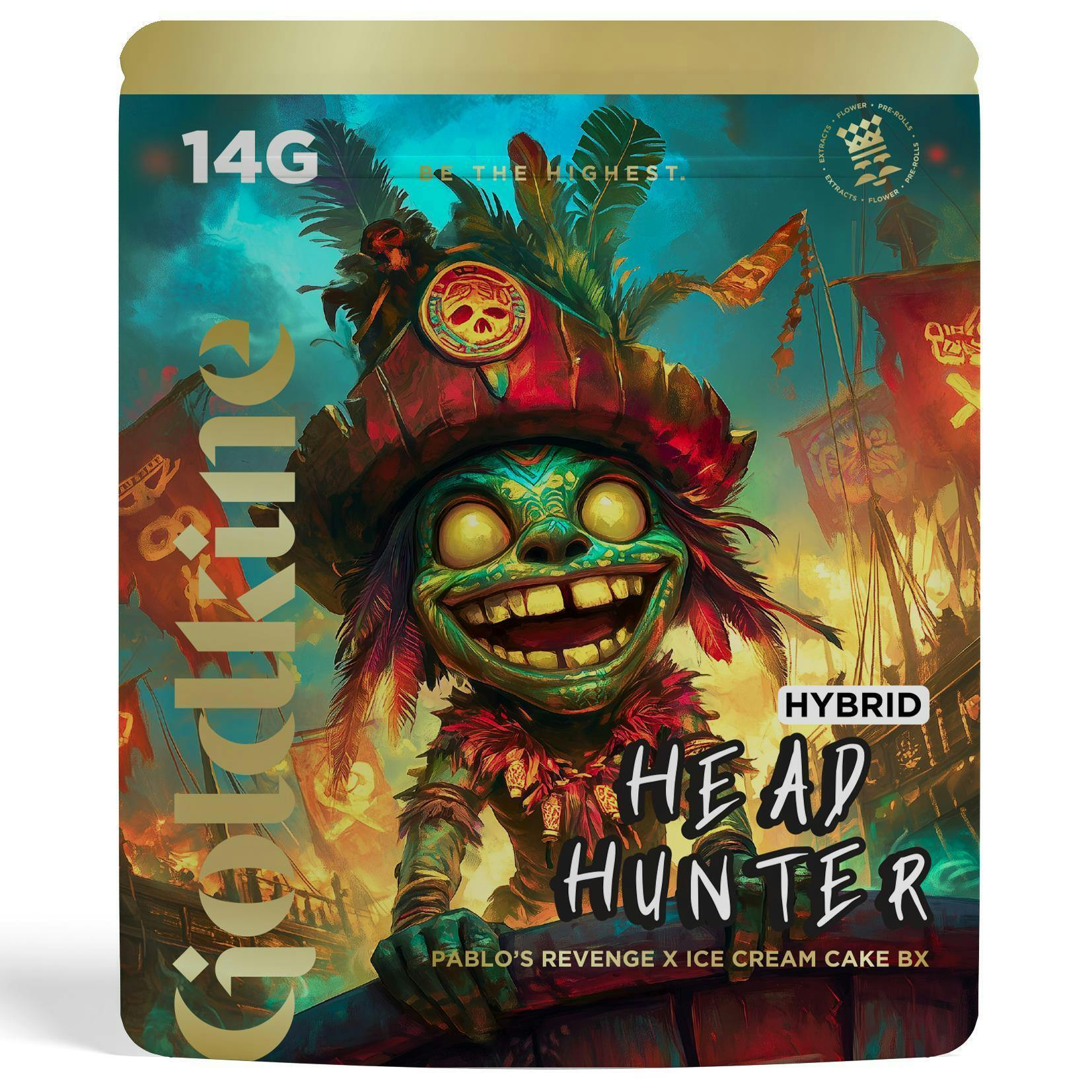 Goldkine | Head Hunter (Smalls) | 14g | Pre-Pack Flower