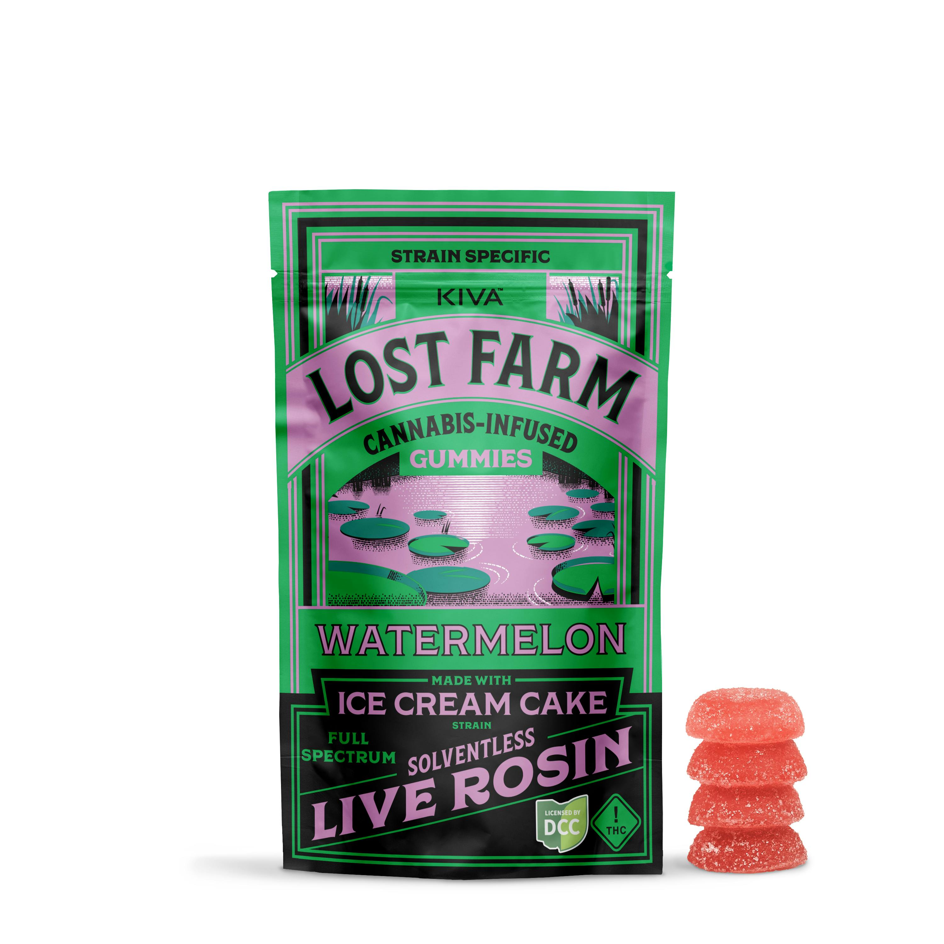 Lost Farm: Watermelon X Ice Cream - Live Rosin Gummies 10pk