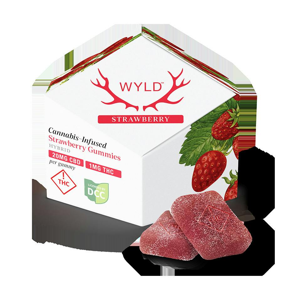 Wyld: 20:1 Strawberry - Gummies 10pk
