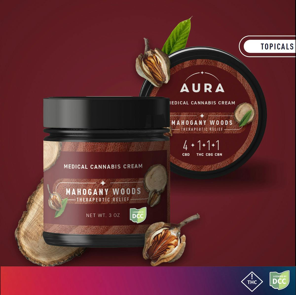 Aura: 4:1:1:1 Mahogany Woods - Lotion