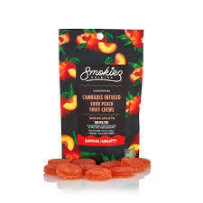 Smokiez: Sour Peach - Gummies 6pk
