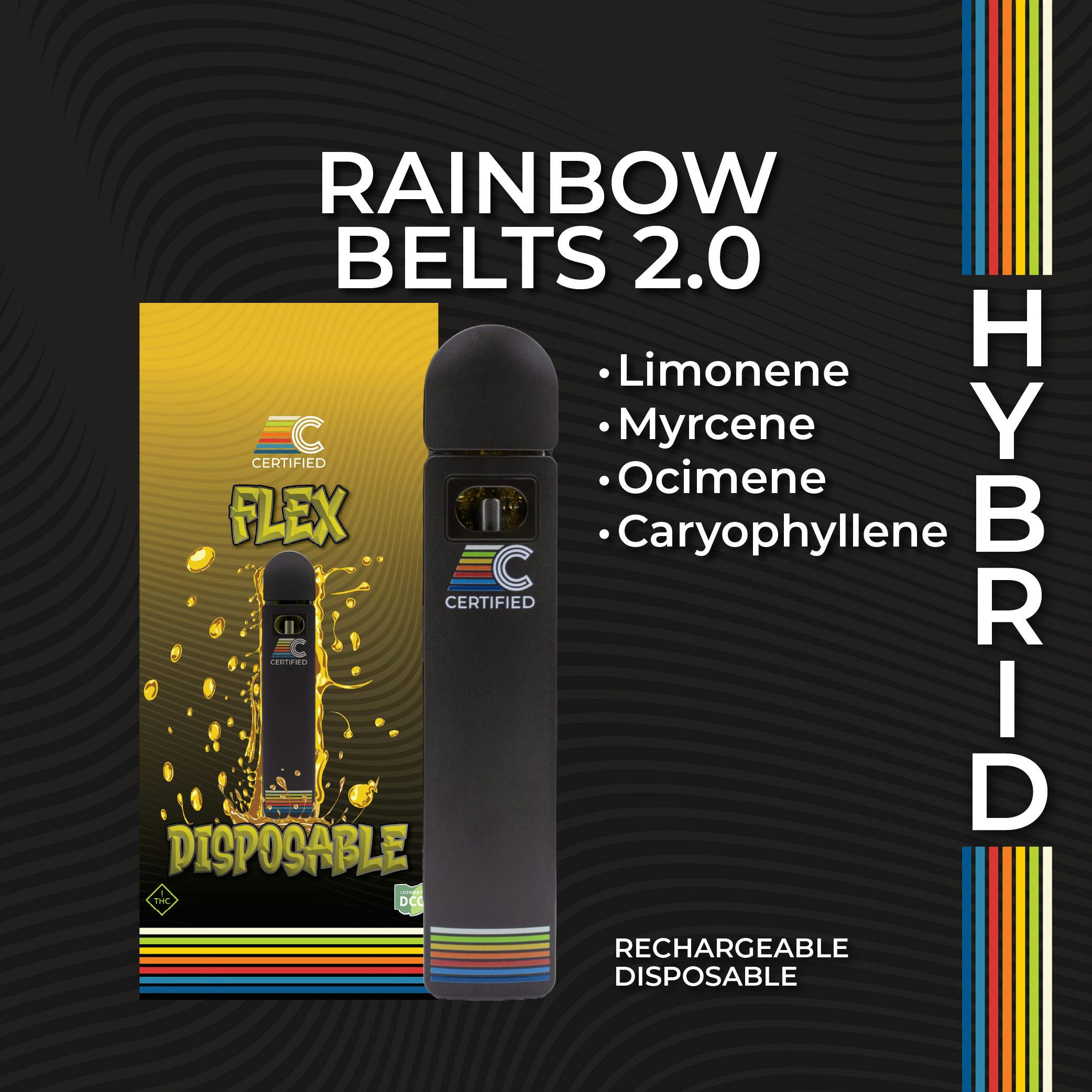 Certified: Rainbow Belts 2.0 - Flex Disposable