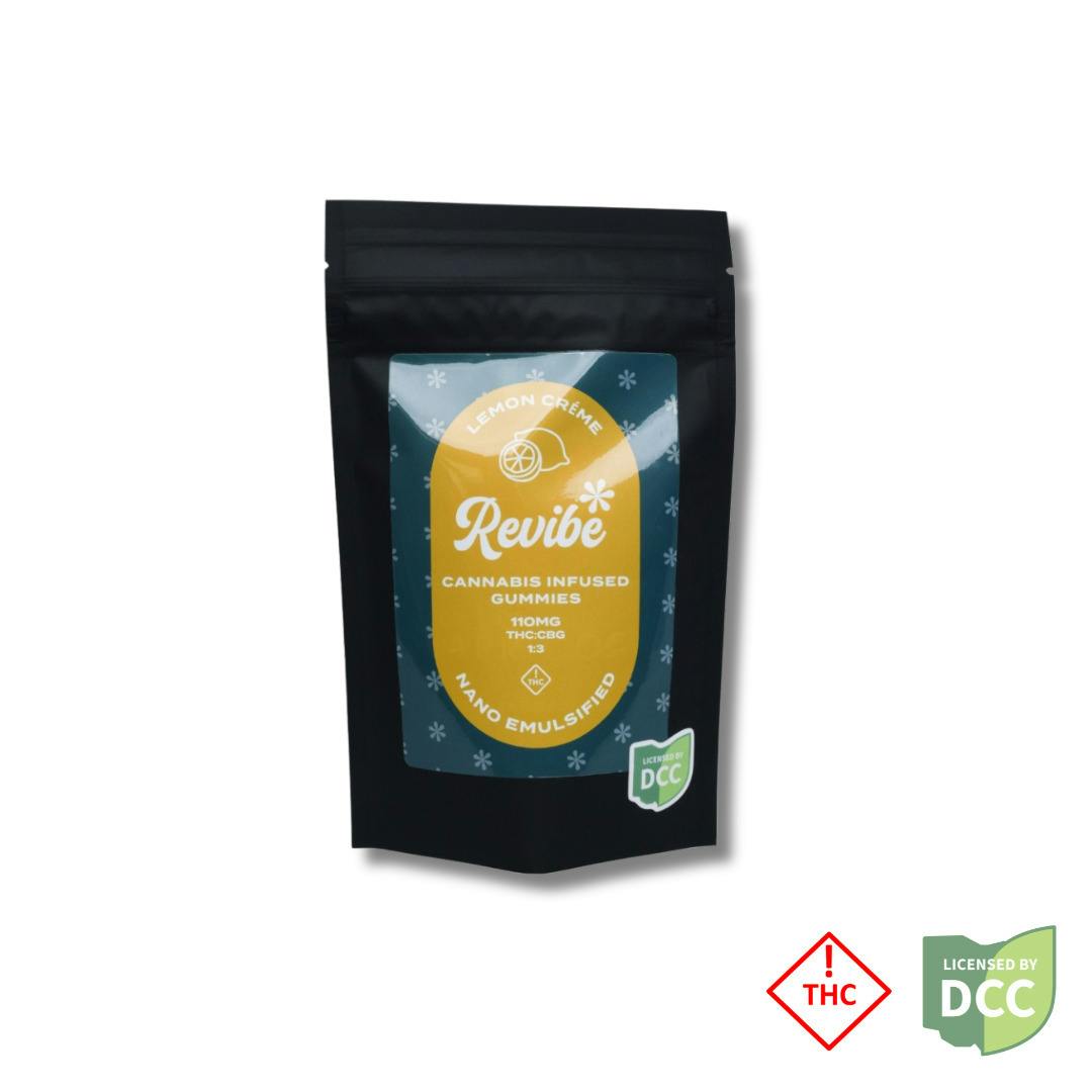 Revibe: 1:3 CBG Lemon Creme - Gummies 10pk