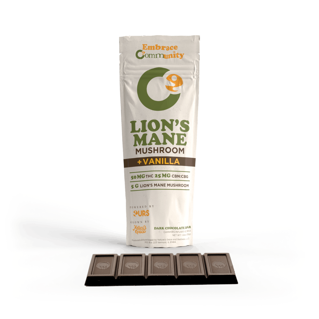 COMMUNITY Chocolate Bar Lion's Mane Mushroom 50mg: Vanilla Dark Chocolate