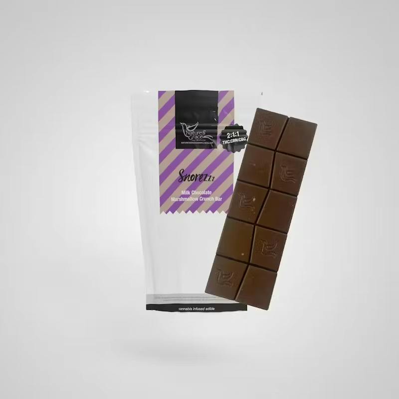 NGW Chocolate Bar 100mg: Snorezzz 2:1:1 THC:CBN:CBG