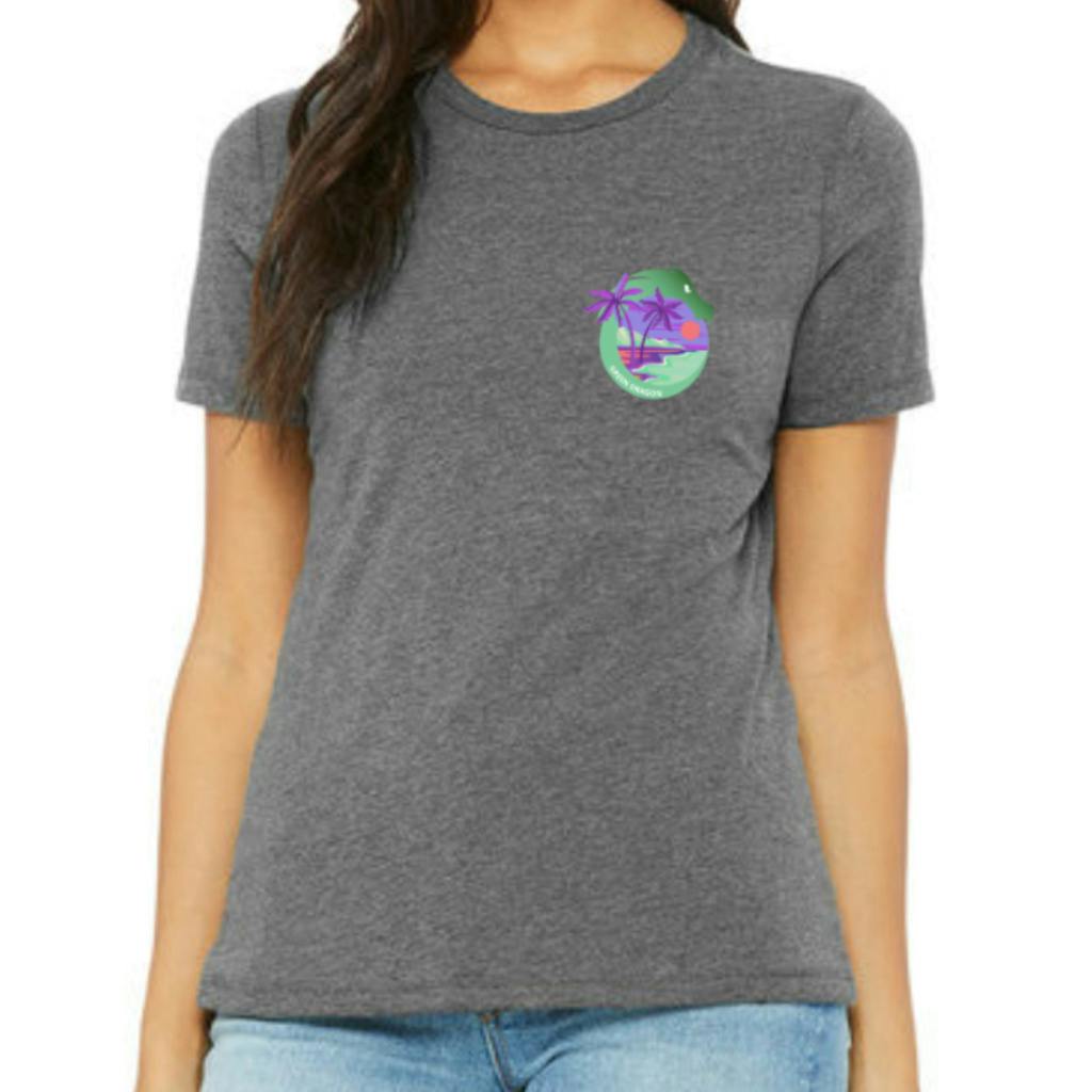Green Dragon Women's Relaxed Fit Tee | Deep Heather| T-Shirt Small
