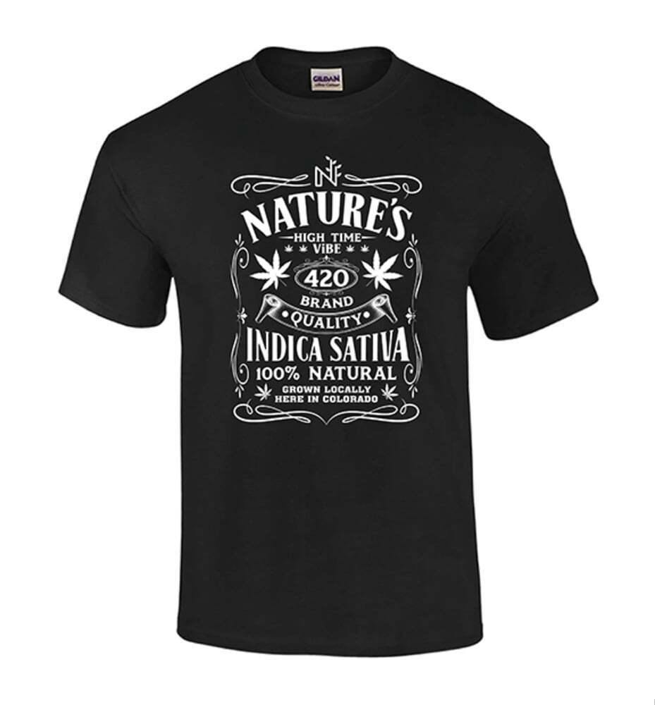 Nature's Whiskey Black Men's T-Shirt 2XL