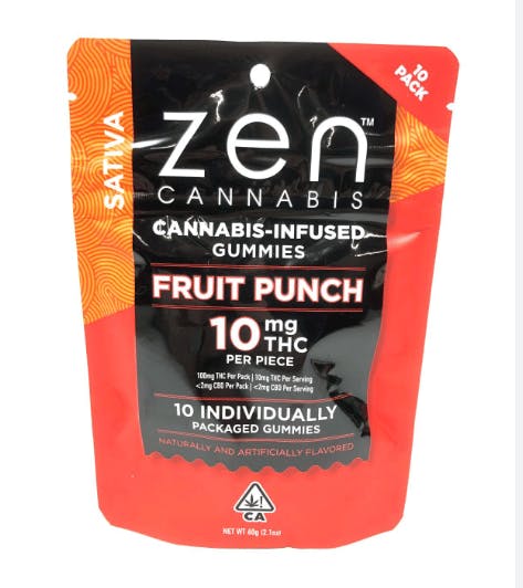 Zen - Fruit Punch Sativa Individuals 100Mg
