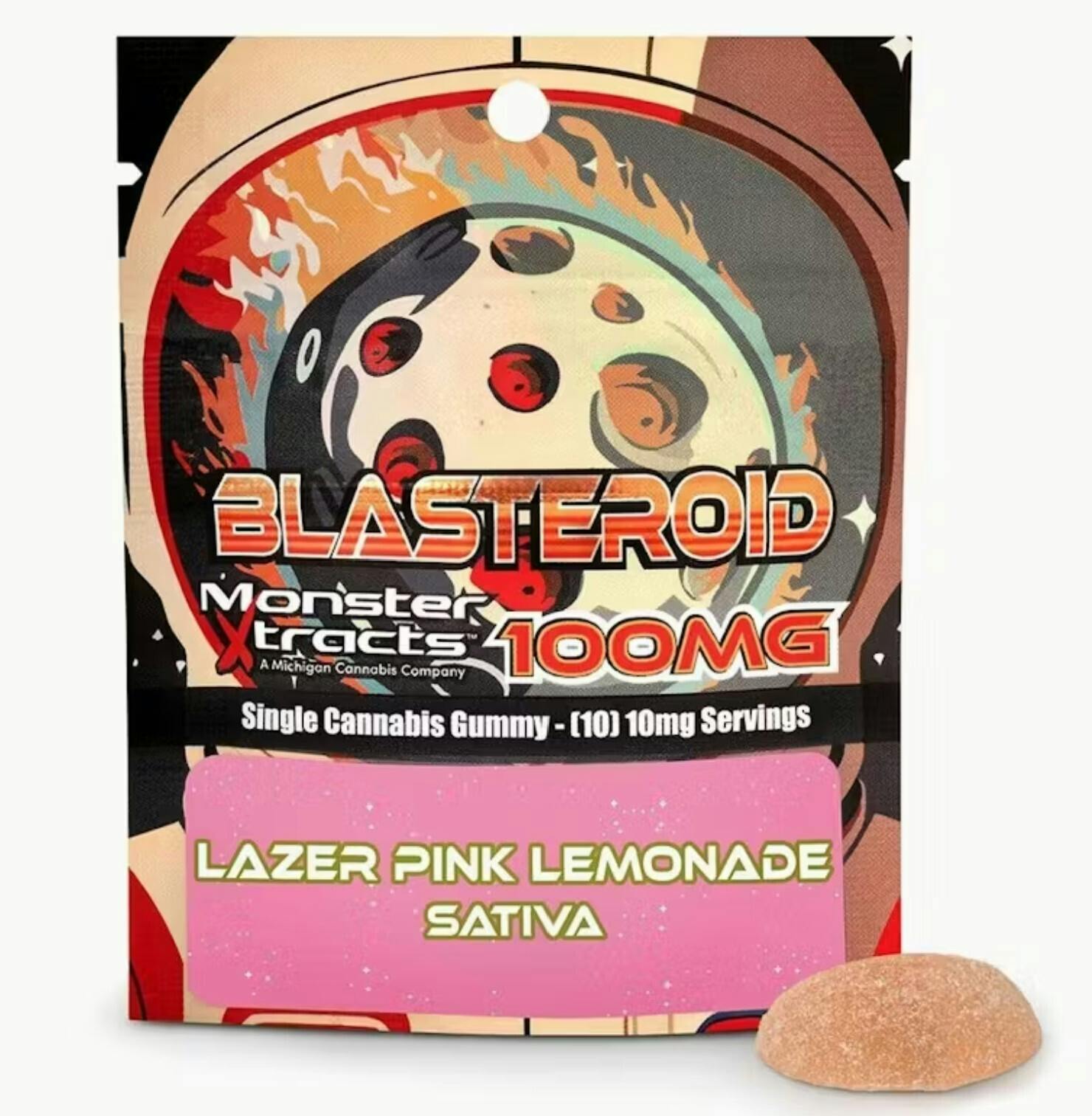 Blasteroids - Lazer Pink Lemonade - 100mg Gummy