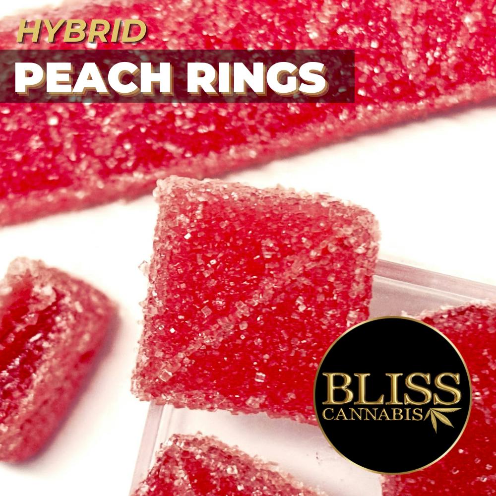 Bliss Peach Rings Hybrid Gummies