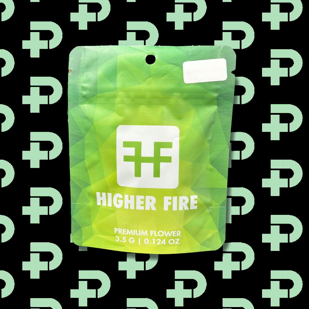 Higher Fire Prepack 8th - Green - Gelato Cake cannabis product