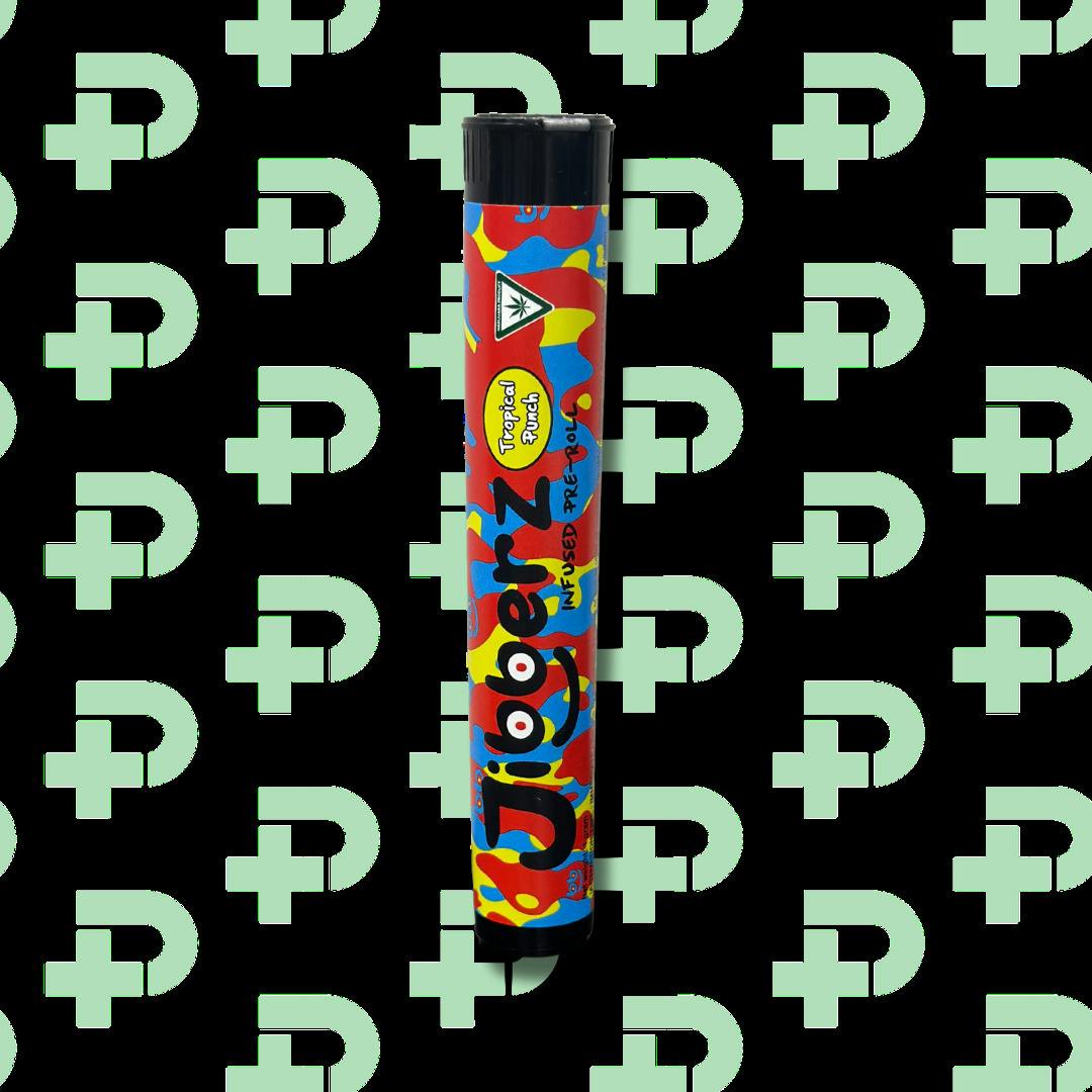 Jibberz 1g Infused Preroll - Tropical Punch
