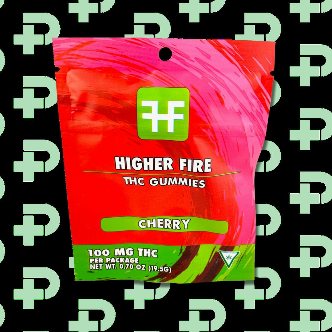 Higher Fire 100mg Gummies - Cherry
