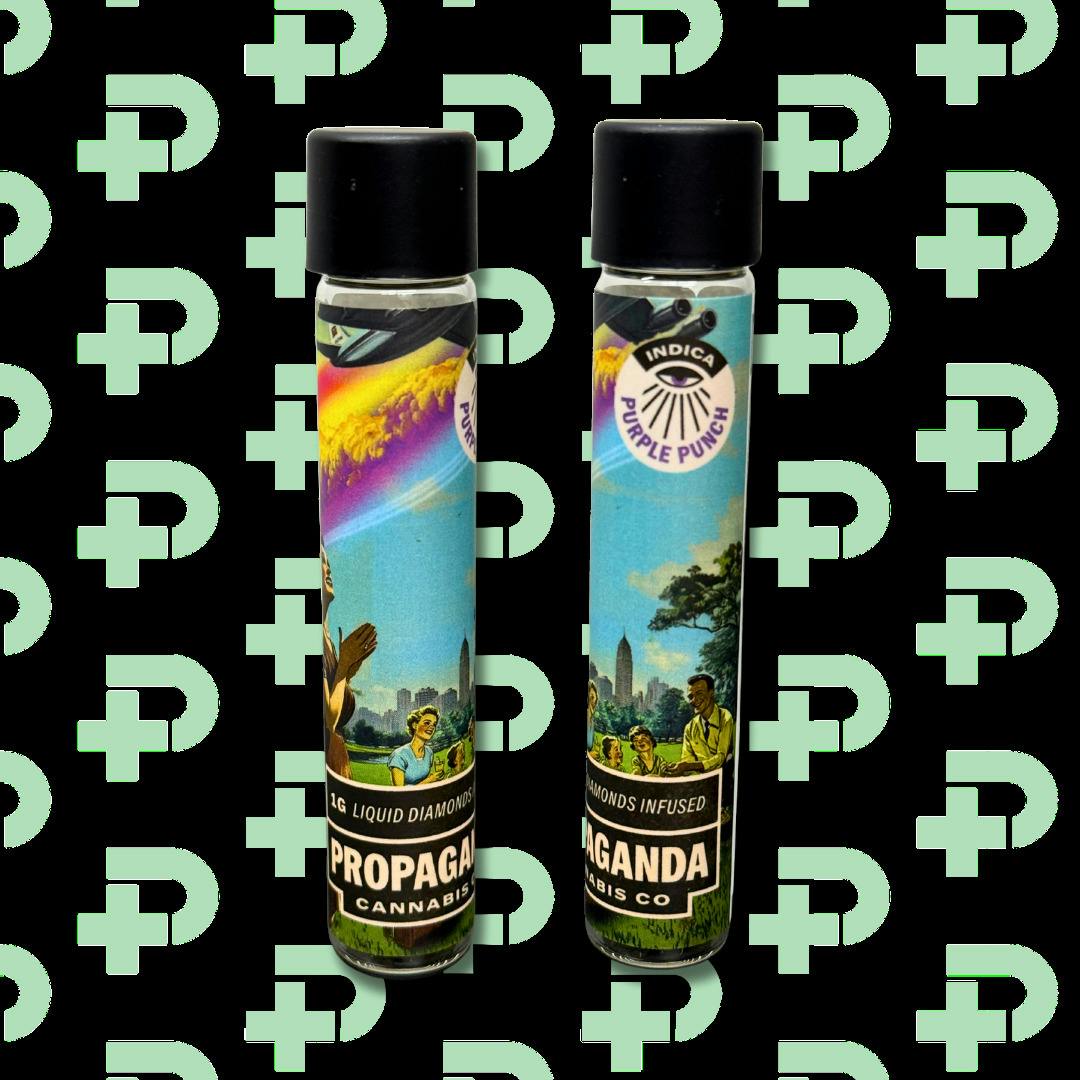 Propaganda 1g Liquid Diamond Infused Preroll - Purple Punch
