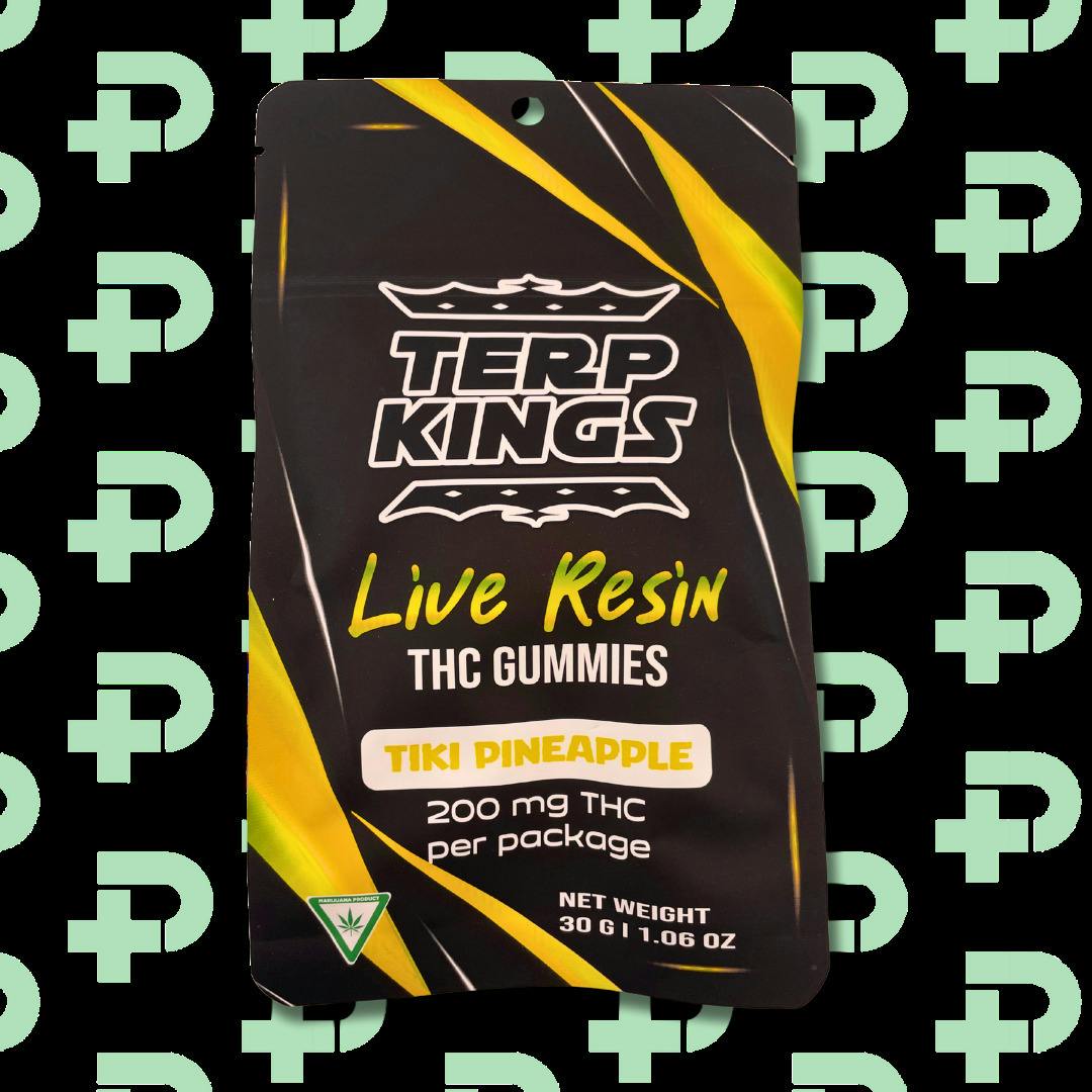 Terp Kings 200mg Live Resin Gummies - Tiki Pineapple