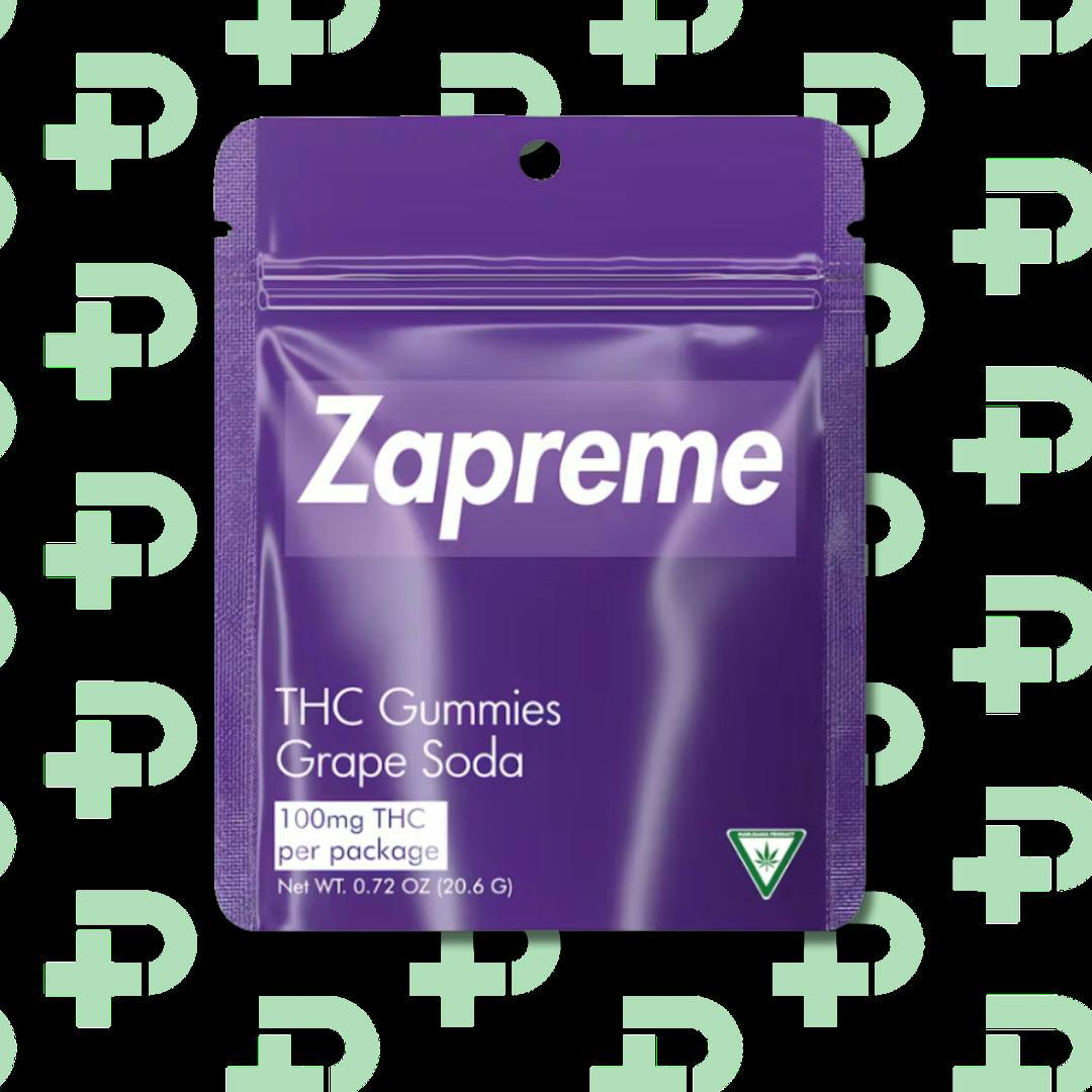 Zapreme 100mg Gummies - Grape Soda