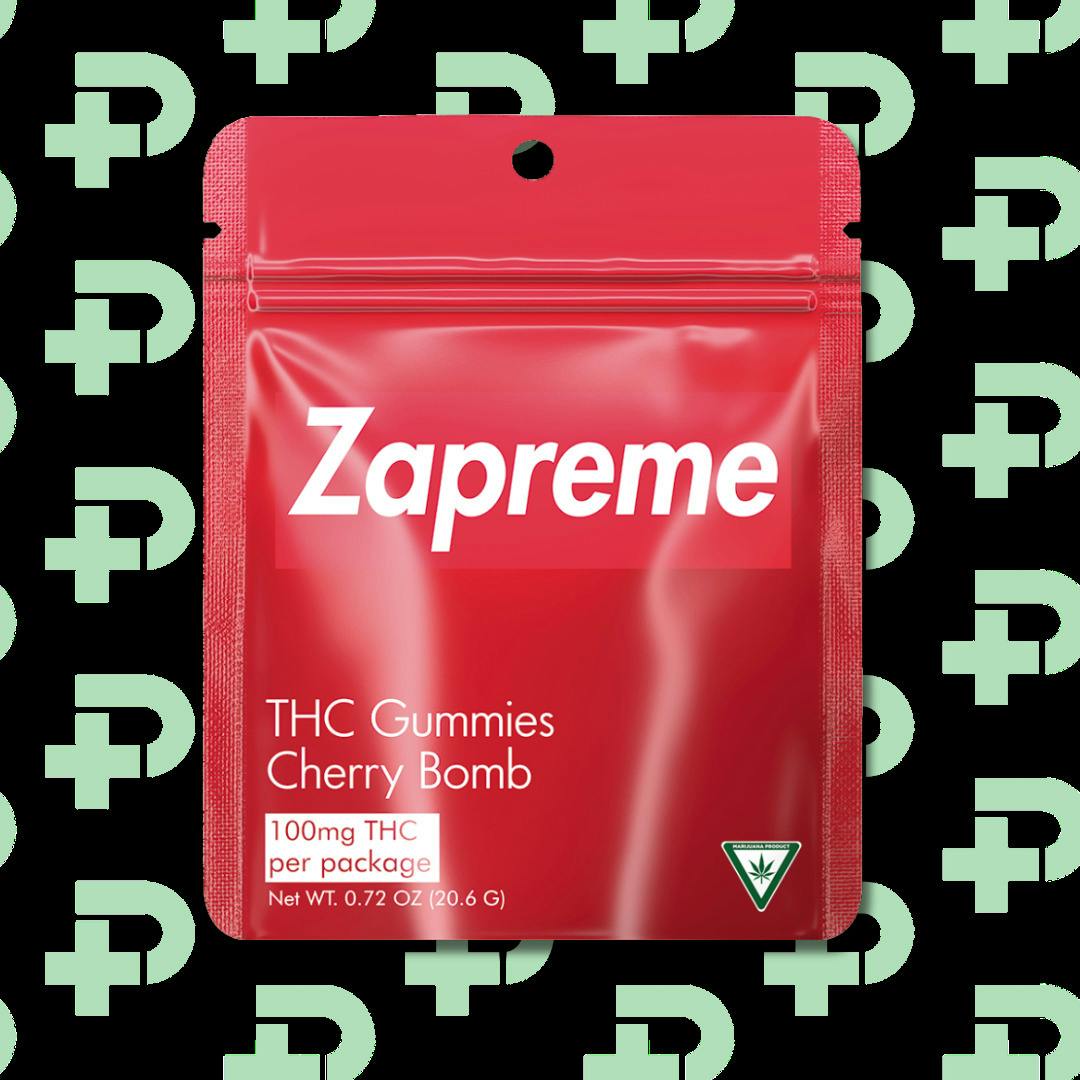 Zapreme 100mg Gummies - Cherry Bomb