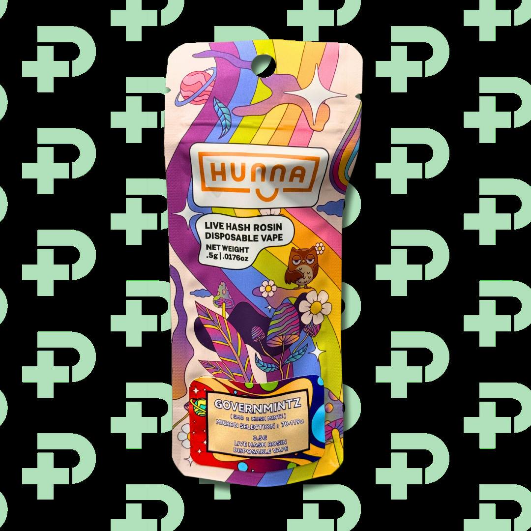 Hunna Live Rosin Disposable .5g - 70-119u - Govermintz