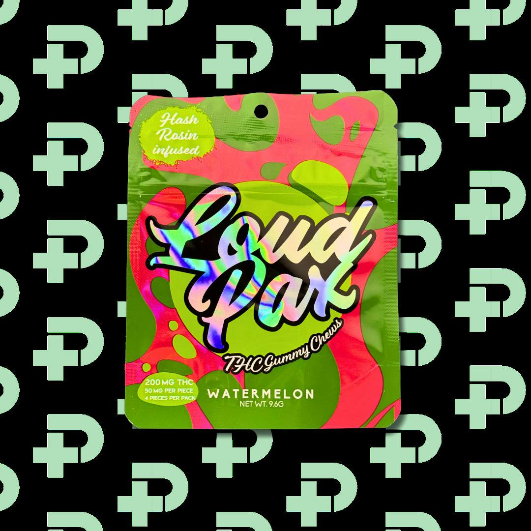 Loud Pax 200mg Hash Rosin Gummies - Watermelon