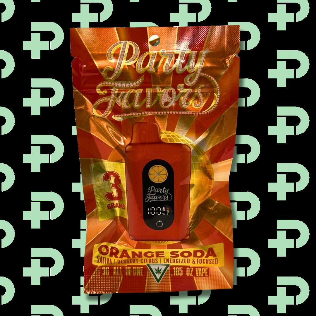 Party Favors 3g Juicebox Vape - Sativa - Orange Soda