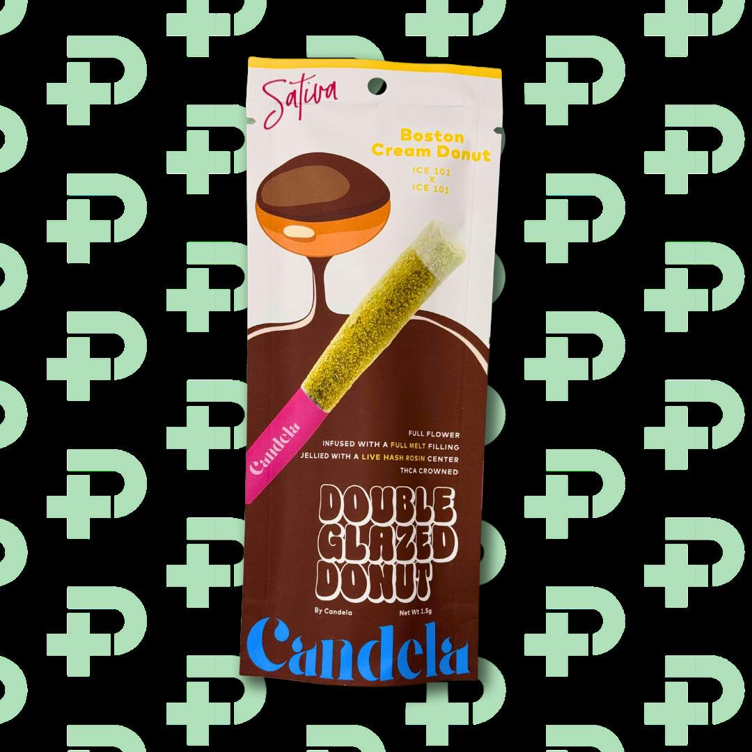 Candela 1.5g Double Glazed Donut - Boston Cream Donut